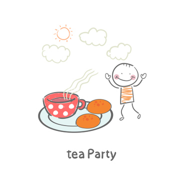 パーティ イラスト 茶話会 の画像素材 食べ物 飲み物 イラスト Cgのイラスト素材ならイメージナビ