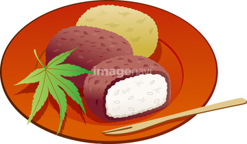 おはぎ の画像素材 菓子 デザート 食べ物の写真素材ならイメージナビ