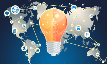 世界地図 Ai の画像素材 イラスト Cgの地図素材ならイメージナビ
