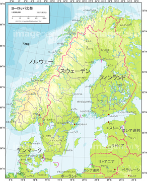 エリア別地図 北欧 スウェーデン 地図 の画像素材 世界の地図 地図 衛星写真の地図素材ならイメージナビ