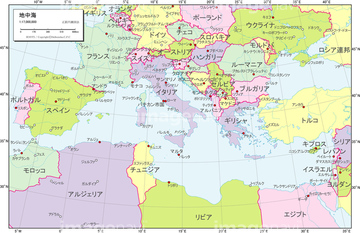 エリア別地図 ヨーロッパ全域 ドイツ 地図 の画像素材 世界の地図 地図 衛星写真の地図素材ならイメージナビ