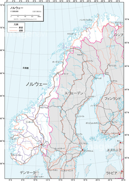 エリア別地図 北欧 ノルウェー 地図 の画像素材 世界の地図 地図 衛星写真の地図素材ならイメージナビ
