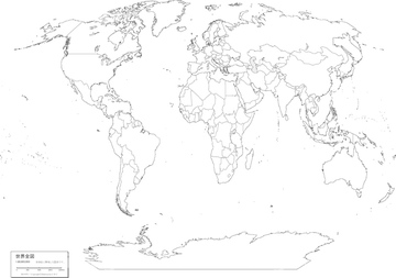 Japan Image 世界地図 ヨーロッパ 白地図