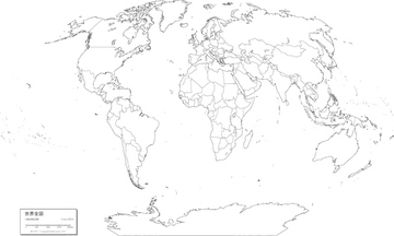 種類別地図 白地図 グローバル 地図 の画像素材 世界の地図 地図 衛星写真の地図素材ならイメージナビ