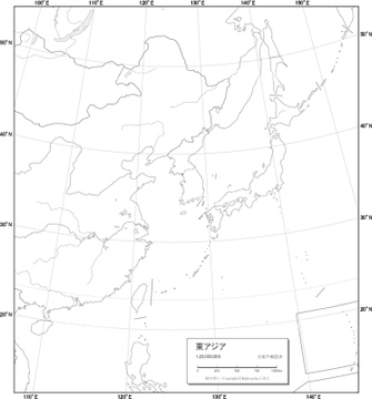 エリア別地図 東アジア 韓国 地図 の画像素材 世界の地図 地図 衛星写真の地図素材ならイメージナビ