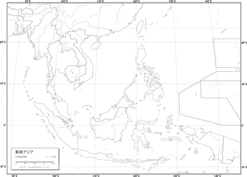 エリア別地図 東南アジア 地図 の画像素材 世界の地図 地図 衛星写真の地図素材ならイメージナビ