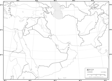 エリア別地図 西アジア イラン 地図 の画像素材 世界の
