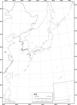 エリア別地図 東アジア 地図 の画像素材 世界の地図 地図 衛星写真の地図素材ならイメージナビ