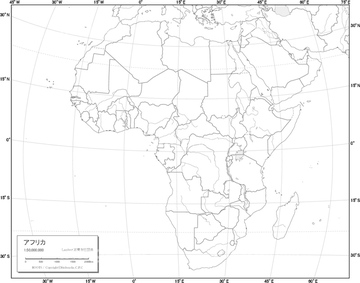 地図 衛星写真 世界の地図 アフリカ の画像素材 地図素材ならイメージナビ