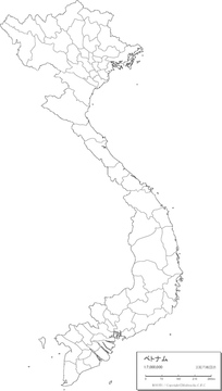 エリア別地図 東南アジア ベトナム 地図 の画像素材 世界の地図 地図 衛星写真の地図素材ならイメージナビ