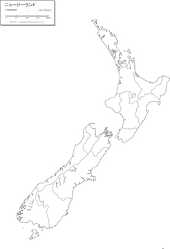 国別図 ニュージーランド 白地図 の画像素材 地図素材ならイメージナビ