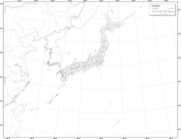 種類別地図 日本全図 地図 の画像素材 日本の地図 地図 衛星写真の地図素材ならイメージナビ