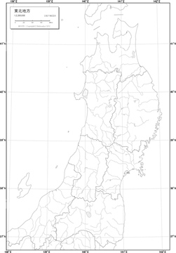 地図 衛星写真 日本の地図 東北地方 の画像素材 地図素材ならイメージナビ