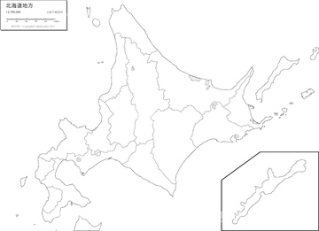 地図 衛星写真 日本の地図 北海道 の画像素材 地図素材ならイメージナビ