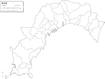 地図 衛星写真 日本の地図 四国地方 高知県 の画像素材 地図素材ならイメージナビ