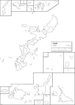 日本 白地図 沖縄県 の画像素材 日本の地図 地図 衛星写真の地図素材ならイメージナビ