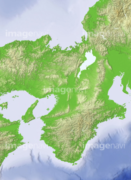 地図 衛星写真 日本の地図 近畿地方 の画像素材 地図素材なら