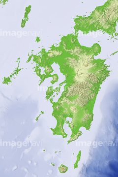 地図 衛星写真 日本の地図 九州地方 線 の画像素材 地図素材ならイメージナビ