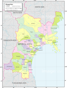 エリア別地図 宮城 地図 の画像素材 日本の地図 地図 衛星写真の地図素材ならイメージナビ