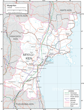 エリア別地図 宮城 地図 の画像素材 日本の地図 地図 衛星写真の地図素材ならイメージナビ