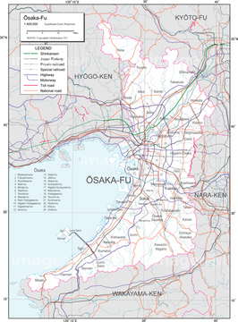 エリア別地図 大阪 Roots の画像素材 日本の地図 地図 衛星写真の地図素材ならイメージナビ