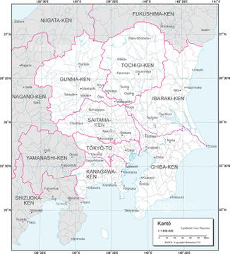 関東地方 白地図 の画像素材 地図素材ならイメージナビ