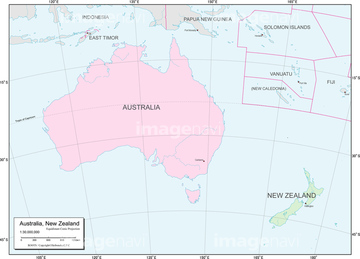 エリア別地図 オーストラリア 地図 の画像素材 世界の地図 地図 衛星写真の地図素材ならイメージナビ