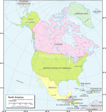 エリア別地図 アメリカ全域 地図 の画像素材 世界の地図 地図 衛星写真の地図素材ならイメージナビ