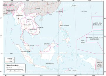 エリア別地図 東南アジア 地図 の画像素材 世界の地図 地図 衛星写真の地図素材ならイメージナビ