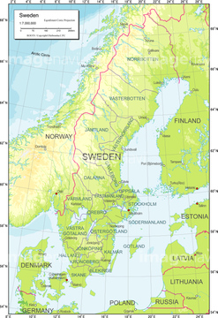 エリア別地図 北欧 地図 の画像素材 世界の地図 地図 衛星写真の地図素材ならイメージナビ
