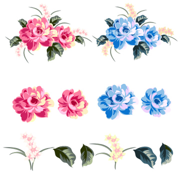 イラスト 花柄 植物柄 アンティーク の画像素材 テーマ イラスト Cgのイラスト素材ならイメージナビ