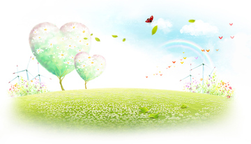 イラスト Cg 自然 風景 虹 かわいい 平ら の画像素材 イラスト素材ならイメージナビ