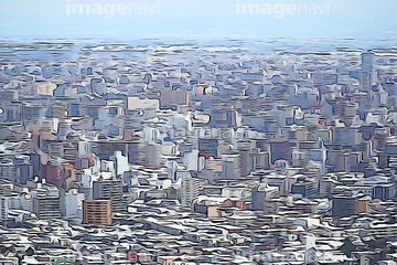 街 俯瞰 市街地 イラスト の画像素材 都会 町並 建築のイラスト素材ならイメージナビ