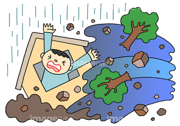 土砂崩れ】の画像素材  山・自然・風景の写真素材ならイメージナビ