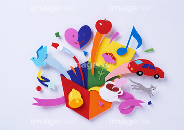 びっくり箱 多種 の画像素材 デザインパーツ イラスト Cgの写真素材ならイメージナビ