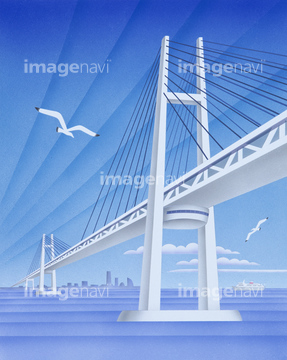 イラスト Cg 自然 風景 自然 日本 日本の橋 の画像素材 イラスト素材ならイメージナビ