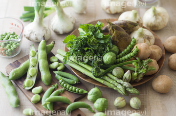 食べ物 野菜 春野菜 の画像素材 写真素材ならイメージナビ