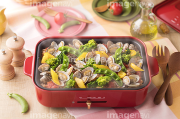 ホットプレート の画像素材 調理シーン 食べ物の写真素材ならイメージナビ