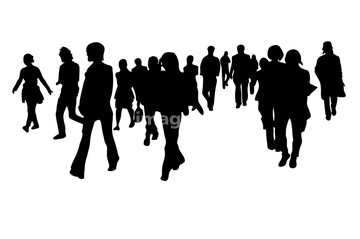 人物のイラスト 大勢 シルエット の画像素材 人物 イラスト Cgのイラスト素材ならイメージナビ