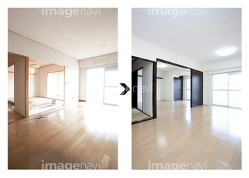 マンション リフォーム ビフォーアフター の画像素材 住宅 インテリアの写真素材ならイメージナビ