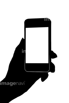 人物 シルエット 携帯電話 の画像素材 構図 人物の写真素材ならイメージナビ