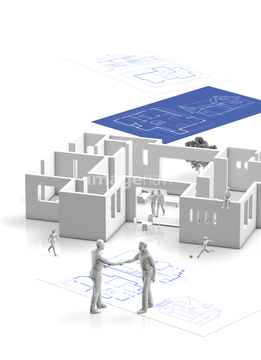 家 図面 マイホーム イラスト の画像素材 住宅 インテリアのイラスト素材ならイメージナビ