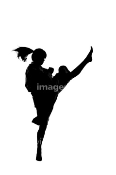 シルエット 少林寺拳法 の画像素材 武道 格闘技 スポーツの写真素材ならイメージナビ