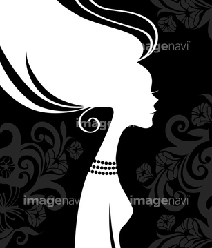 女性 横顔 イラスト 綺麗 モダン ブロンドヘアー の画像素材 ライフスタイル イラスト Cgのイラスト素材ならイメージナビ