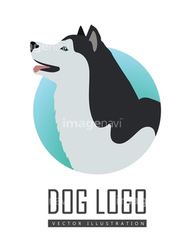 犬のイラスト特集 シベリアンハスキー かわいい イラスト の画像素材 ペット 生き物のイラスト素材ならイメージナビ