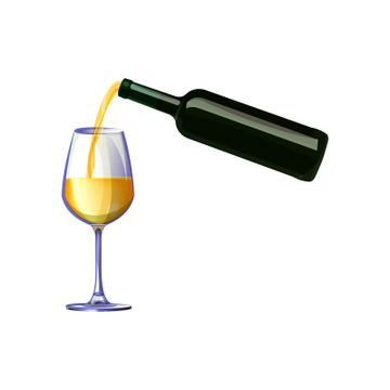 ワイン イラスト スパークリングワイン シャンパン 上品 の画像素材