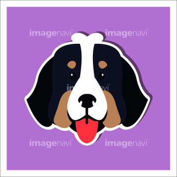 犬のイラスト特集 バーニーズマウンテンドッグ Dog イラストデータ イラスト の画像素材 生き物 イラスト Cgの写真素材ならイメージナビ