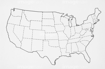 エリア別地図 アメリカ全域 地図 の画像素材 世界の地図