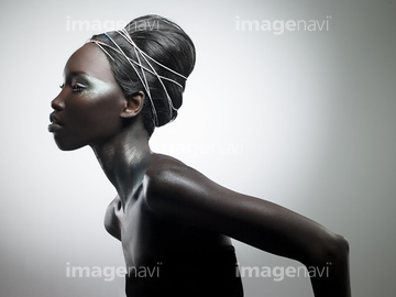 ファッションモデル 黒人 横顔 の画像素材 外国人 人物の写真素材ならイメージナビ