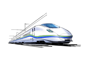 新幹線 イラスト の画像素材 鉄道 乗り物 交通のイラスト素材ならイメージナビ